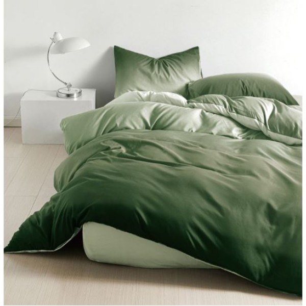 Set Lenjerie Eleganta pentru 1 Persoana, Bumbac Finet din 4 piese, Cearceaf de pat 140x200x25cm, G60-97