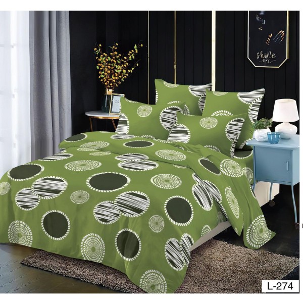 Set Lenjerie Eleganta Finet cu elastic din 4 piese, Cearceaf de pat 180x200cm, Pat 2 Persoane, EL-274