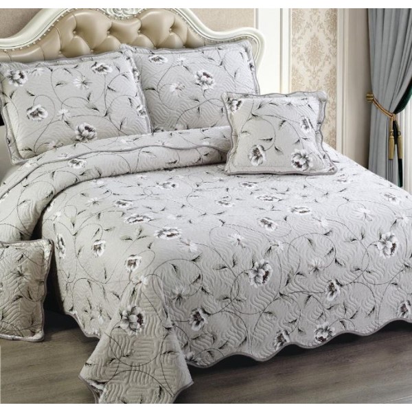 Cuvertură Pat Dublu, 5 Piese, Bumbac 100% , Imprimat –Calitate Premium, cu Imprimeu Durabil, 230x250 cm, E-S134 Cuvertură Pat Dublu, 5 Piese, Bumbac 100% , Imprimat –Calitate Premium, cu Imprimeu Durabil, 230x250 cm, E-S134