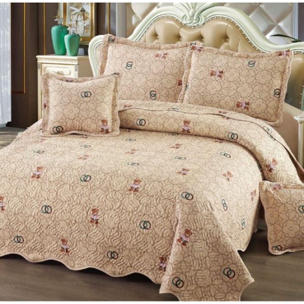 Cuvertură Pat Dublu, 5 Piese, Bumbac 100% , Imprimat –Calitate Premium, cu Imprimeu Durabil, 230x250 cm, E-S129 Cuvertură Pat Dublu, 5 Piese, Bumbac 100% , Imprimat –Calitate Premium, cu Imprimeu Durabil, 230x250 cm, E-S129