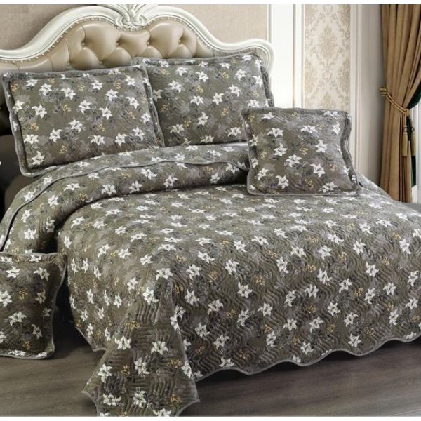 Cuvertură Pat Dublu, 5 Piese, Bumbac 100% , Imprimat –Calitate Premium, cu Imprimeu Durabil, 230x250 cm, E-S135 Cuvertură Pat Dublu, 5 Piese, Bumbac 100% , Imprimat –Calitate Premium, cu Imprimeu Durabil, 230x250 cm, E-S135