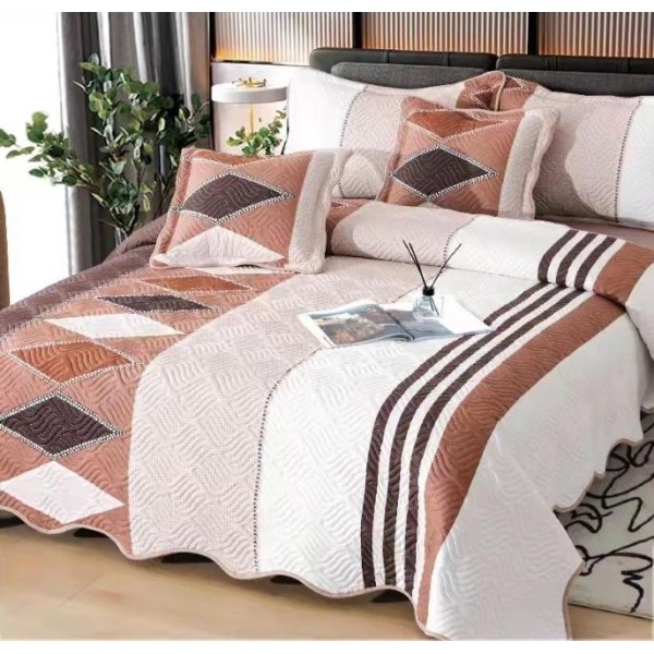 Cuvertură Pat Dublu, 5 Piese, Bumbac 100% , Imprimat –Calitate Premium, cu Imprimeu Durabil, 230x250 cm, E-S266 Cuvertură Pat Dublu, 5 Piese, Bumbac 100% , Imprimat –Calitate Premium, cu Imprimeu Durabil, 230x250 cm, E-S266