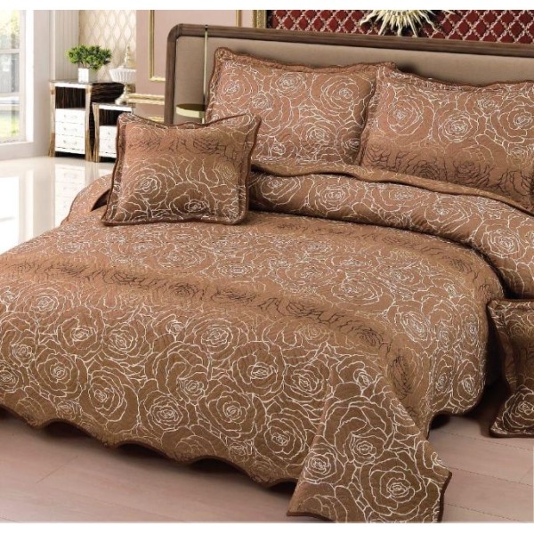Cuvertură Pat Dublu, 5 Piese, Bumbac 100% , Imprimat –Calitate Premium, cu Imprimeu Durabil, 230x250 cm, E-S253 Cuvertură Pat Dublu, 5 Piese, Bumbac 100% , Imprimat –Calitate Premium, cu Imprimeu Durabil, 230x250 cm, E-S253