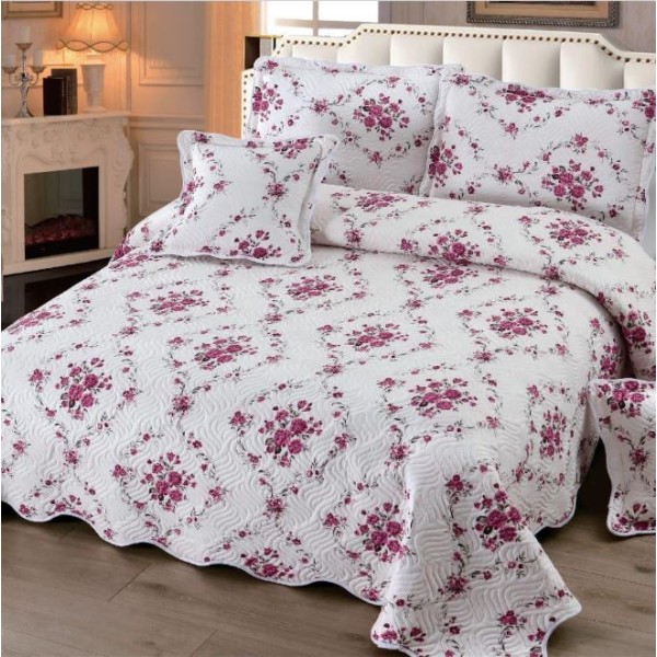 Cuvertură Pat Dublu, 5 Piese, Bumbac 100% , Imprimat –Calitate Premium, cu Imprimeu Durabil, 230x250 cm, E-S262 Cuvertură Pat Dublu, 5 Piese, Bumbac 100% , Imprimat –Calitate Premium, cu Imprimeu Durabil, 230x250 cm, E-S262