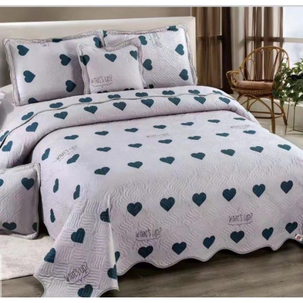 Cuvertură Pat Dublu, 5 Piese, Bumbac 100% , Imprimat –Calitate Premium, cu Imprimeu Durabil, 230x250 cm, E-S250 Cuvertură Pat Dublu, 5 Piese, Bumbac 100% , Imprimat –Calitate Premium, cu Imprimeu Durabil, 230x250 cm, E-S250
