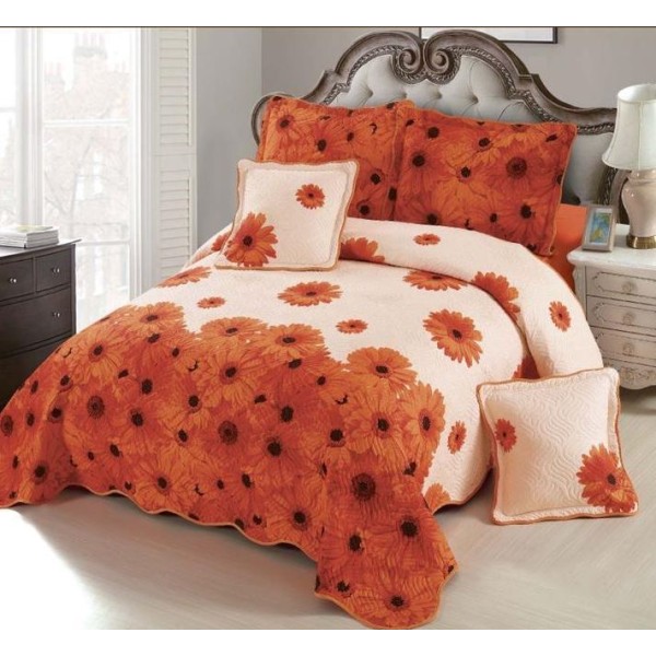 Cuvertură Pat Dublu, 5 Piese, Bumbac 100% , Imprimat –Calitate Premium, cu Imprimeu Durabil, 230x250 cm, E-S84 Cuvertură Pat Dublu, 5 Piese, Bumbac 100% , Imprimat –Calitate Premium, cu Imprimeu Durabil, 230x250 cm, E-S84
