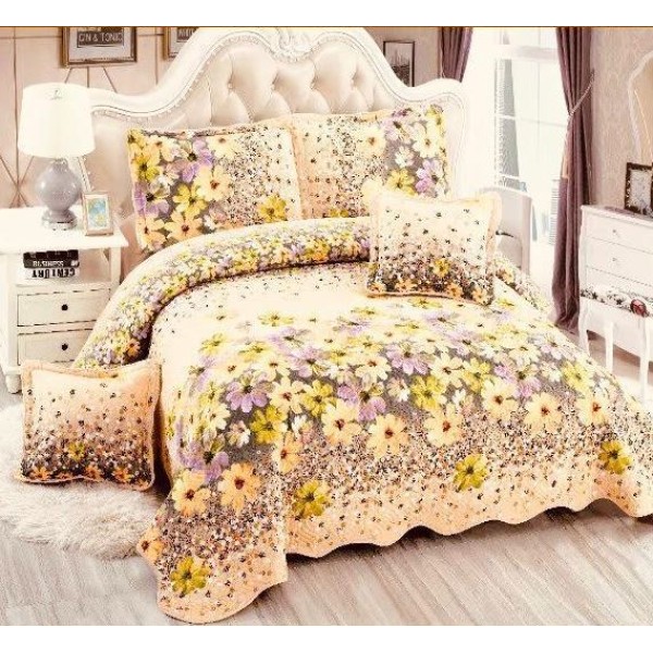 Cuvertură Pat Dublu, 5 Piese, Bumbac 100% , Imprimat –Calitate Premium, cu Imprimeu Durabil, 230x250 cm, E-S6 Cuvertură Pat Dublu, 5 Piese, Bumbac 100% , Imprimat –Calitate Premium, cu Imprimeu Durabil, 230x250 cm, E-S6