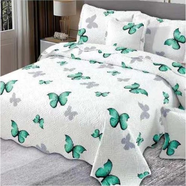 Cuvertură Pat Dublu, 5 Piese, Bumbac 100% , Imprimat –Calitate Premium, cu Imprimeu Durabil, 230x250 cm, E-S305 Cuvertură Pat Dublu, 5 Piese, Bumbac 100% , Imprimat –Calitate Premium, cu Imprimeu Durabil, 230x250 cm, E-S305