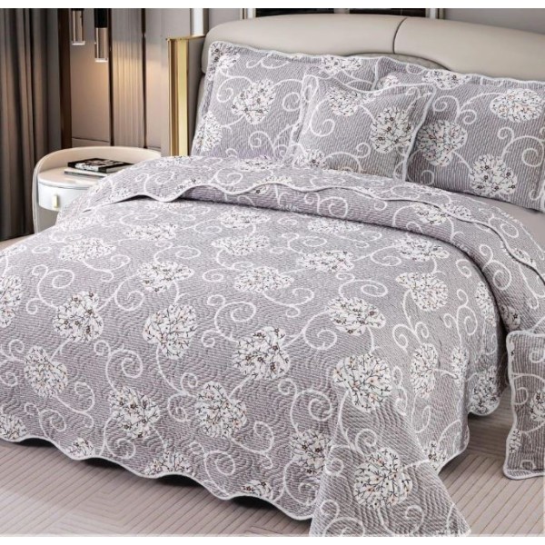 Cuvertură Pat Dublu, 5 Piese, Bumbac 100% , Imprimat –Calitate Premium, cu Imprimeu Durabil, 230x250 cm, E-S281 Cuvertură Pat Dublu, 5 Piese, Bumbac 100% , Imprimat –Calitate Premium, cu Imprimeu Durabil, 230x250 cm, E-S281
