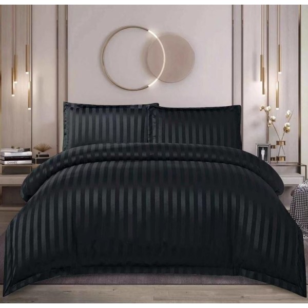 Lenjerie de pat dublu din damasc cu elastic, 4 piese, cearceaf pentru pat 180x200cm, PTC-08
