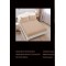Lenjerie de pat dublu din damasc cu elastic, 4 piese, cearceaf pentru pat 180x200cm, PTC-12
