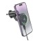 Suport auto Magsafe, Hoco HW6, Compatibil Apple, Incarcare wireless 15W, Grila de ventilatie, Negru
