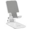 Suport birou Hoco PH29A, pentru Telefon si tableta, Ajustabil 120 grade, Protectie silicon, Alb
