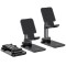 Suport birou Hoco PH29A, pentru Telefon si tableta, Ajustabil 120 grade, Protectie silicon, Alb