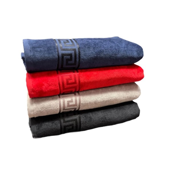 Set 4 prosoape de Baie din catifea de lux si bumbac Absorbante, 70x130 cm, PRS-3