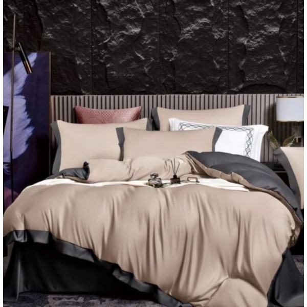 Lenjerie de pat din Matase, 6 Piese, Pat 2 Persoane, Cearceaf de pat 230 x 245cm, TAL-01 Lenjerie de pat din Matase, 6 Piese, Pat 2 Persoane, Cearceaf de pat 230 x 245cm, TAL-01