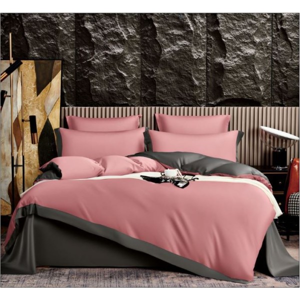 Lenjerie de pat din Matase, 6 Piese, Pat 2 Persoane, Cearceaf de pat 230 x 245cm, TAL-05 Lenjerie de pat din Matase, 6 Piese, Pat 2 Persoane, Cearceaf de pat 230 x 245cm, TAL-05