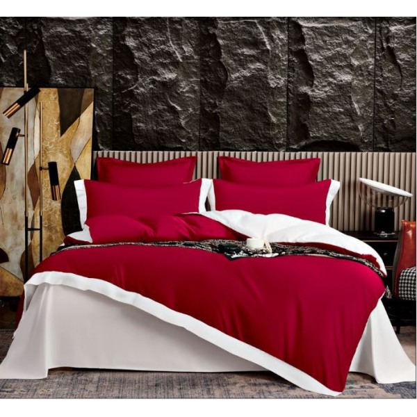 Lenjerie de pat din Matase, 6 Piese, Pat 2 Persoane, Cearceaf de pat 230 x 245cm, TAL-07 Lenjerie de pat din Matase, 6 Piese, Pat 2 Persoane, Cearceaf de pat 230 x 245cm, TAL-07
