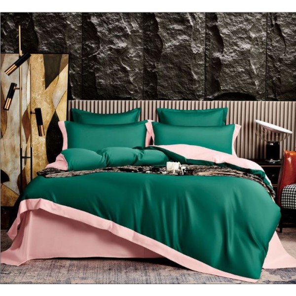 Lenjerie de pat din Matase, 6 Piese, Pat 2 Persoane, Cearceaf de pat 230 x 245cm, TAL-10 Lenjerie de pat din Matase, 6 Piese, Pat 2 Persoane, Cearceaf de pat 230 x 245cm, TAL-10