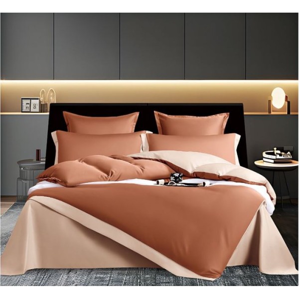 Lenjerie de pat din Matase, 6 Piese, Pat 2 Persoane, Cearceaf de pat 230 x 245cm, TAL-14 Lenjerie de pat din Matase, 6 Piese, Pat 2 Persoane, Cearceaf de pat 230 x 245cm, TAL-14