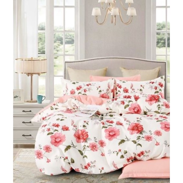 Lenjerie de pat dublu Din Finet, 6 piese, Pentru pat de 2 persoane, 230x245cm, BN-54