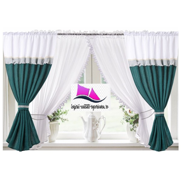 Set unic de perdele Plus draperii decorative pentru sufragerie dormitor, 4 Metri Pe 160cm, PRD-7 Set unic de perdele Plus draperii decorative pentru sufragerie dormitor, 4 Metri Pe 160cm, PRD-7
