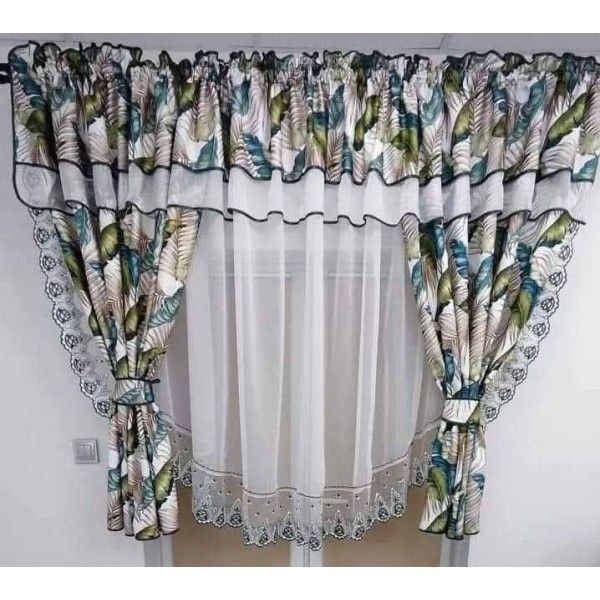Set unic de perdele Plus draperii decorative pentru sufragerie dormitor, 4 Metri Pe 160cm, PRD-20 Set unic de perdele Plus draperii decorative pentru sufragerie dormitor, 4 Metri Pe 160cm, PRD-20