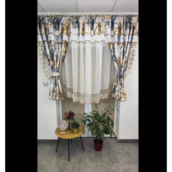 Set unic de perdele Plus draperii decorative pentru sufragerie dormitor, 4 Metri Pe 160cm, PRD-22 Set unic de perdele Plus draperii decorative pentru sufragerie dormitor, 4 Metri Pe 160cm, PRD-22