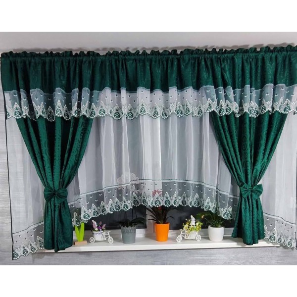 Set unic de perdele Plus draperii decorative pentru sufragerie dormitor, 4 Metri Pe 160cm, PRD-31 Set unic de perdele Plus draperii decorative pentru sufragerie dormitor, 4 Metri Pe 160cm, PRD-31