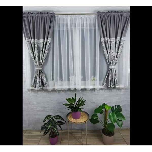 Set unic de perdele Plus draperii decorative pentru sufragerie dormitor, 4 Metri Pe 160cm, PRD-41 Set unic de perdele Plus draperii decorative pentru sufragerie dormitor, 4 Metri Pe 160cm, PRD-41