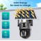 Camera supraveghere 3MP, WIFI 4G rotativa cu panou solar 7.5W, PTZ, 1080P, senzor miscare, night vision, aplicatie V380 Pro