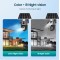 Camera supraveghere 3MP, WIFI 4G rotativa cu panou solar 7.5W, PTZ, 1080P, senzor miscare, night vision, aplicatie V380 Pro