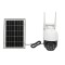 Camera supraveghere 3MP, WIFI 4G rotativa cu panou solar 7.5W, PTZ, 1080P, senzor miscare, night vision, aplicatie V380 Pro
