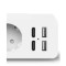 Prelungitor JORTAN OG2205 cu 5 prize 2 porturi USB si 2 Type C 2 metri