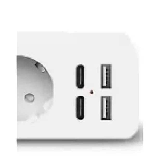 Prelungitor JORTAN OG2202 cu 2 prize 2 porturi USB si 2 Type C 2 metri
