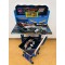 Birou cu scaun pentru copii, reglabile, cadru metalic si lemn, albastru, Racing Car F13
