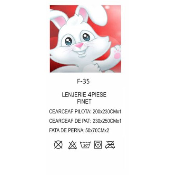 Lenjerie De Pat 4 piese, De Paste, Din Bumbac Finet, Pat 2 Persoane Cu Oua Si Iepurasi, 230x250cm, EF-35 Lenjerie De Pat 4 piese, De Paste, Din Bumbac Finet, Pat 2 Persoane Cu Oua Si Iepurasi, 230x250cm, EF-35