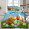 Lenjerie De Pat 4 piese, De Paste, Din Bumbac Finet, Pat 2 Persoane Cu Iepuras, 230x250cm, EF-24 Lenjerie De Pat 4 piese, De Paste, Din Bumbac Finet, Pat 2 Persoane Cu Iepuras, 230x250cm, EF-24