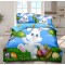 Lenjerie De Pat 4 piese, De Paste, Din Bumbac Finet, Pat 2 Persoane Cu Iepuras, 230x250cm, EF-23 Lenjerie De Pat 4 piese, De Paste, Din Bumbac Finet, Pat 2 Persoane Cu Iepuras, 230x250cm, EF-23