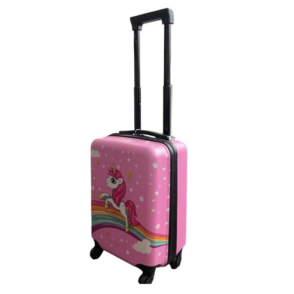 Set 2 bucati, Troler cabina copii si Rucsac copii 47/37 cm, model Unicorn and Stars, TR-1 Set 2 bucati, Troler cabina copii si Rucsac copii 47/37 cm, model Unicorn and Stars, TR-1