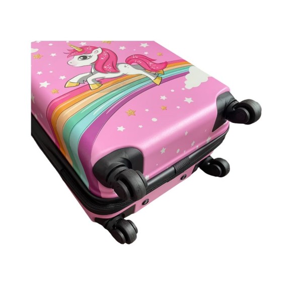 Set 2 bucati, Troler cabina copii si Rucsac copii 47/37 cm, model Unicorn and Stars, TR-1 Set 2 bucati, Troler cabina copii si Rucsac copii 47/37 cm, model Unicorn and Stars, TR-1