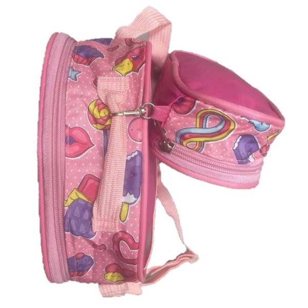 Set Ghiozdan, Geanta pentru Pranz si Penar, Roz, Model cu Fluturi, DNZ2 Set Ghiozdan, Geanta pentru Pranz si Penar, Roz, Model cu Fluturi, DNZ2