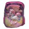 Set Ghiozdan Troler rezistent, cu luminite, Roti din silicon 41x30x18 cm, cu geanta si penar, Roz, Model Unicorn, DNZ7