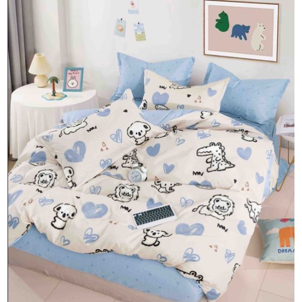 Set Lenjerie Eleganta Finet Din 4 Piese ,Pat 1 Persoana, Cearceaf de pat 155 x 230cm, JK-09 Set Lenjerie Eleganta Finet Din 4 Piese ,Pat 1 Persoana, Cearceaf de pat 155 x 230cm, JK-09