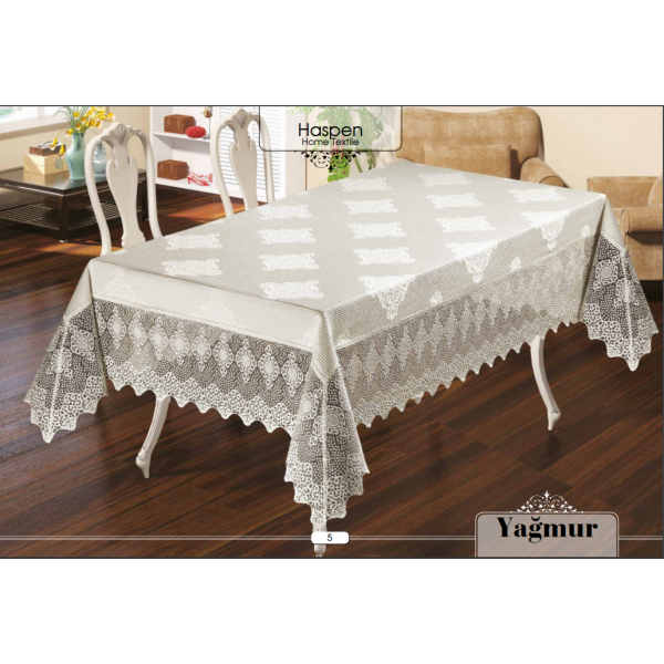 Fata de masa Lux YAGMUR cu Dantela si Catifea, 160x220cm, FT-05 Fata de masa Lux YAGMUR cu Dantela si Catifea, 160x220cm, FT-05