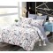 Set Lenjerie Eleganta 6 piese cu elastic din Bumbac Finet, Cearceaf de pat 180x200cm, Pat 2 Persoane, B6043