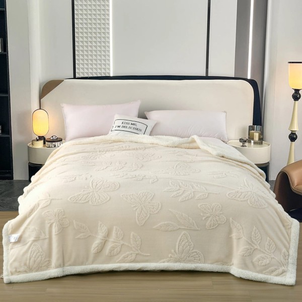 Patura Cocolino pufoasa, cu blanita, 200 x 230cm, pentru 2 persoane, din microfibra plusata, PCC-3