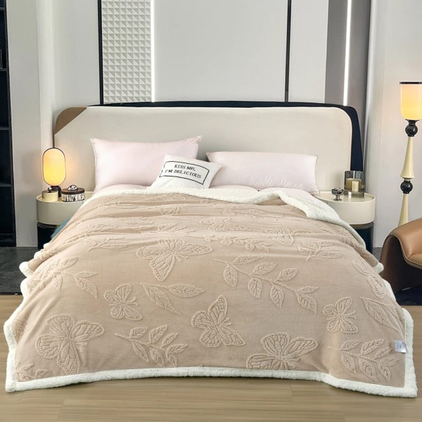 Patura Cocolino pufoasa, cu blanita, 200 x 230cm, pentru 2 persoane, din microfibra plusata, PCC-6