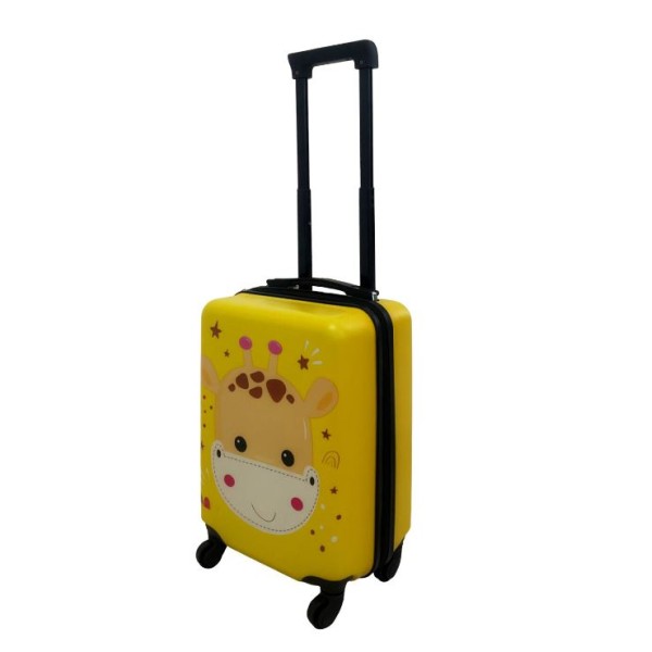 Set 2 bucati, Troler cabina copii si Rucsac copii 47/37 cm, model Girafa, TR-5 Set 2 bucati, Troler cabina copii si Rucsac copii 47/37 cm, model Girafa, TR-5