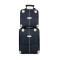 Set Avion de bagaje din două piese cu geantă de mână de călătorie cu două Roți, 20 inch din pânză Oxford, Albastru Inchis, SEA4